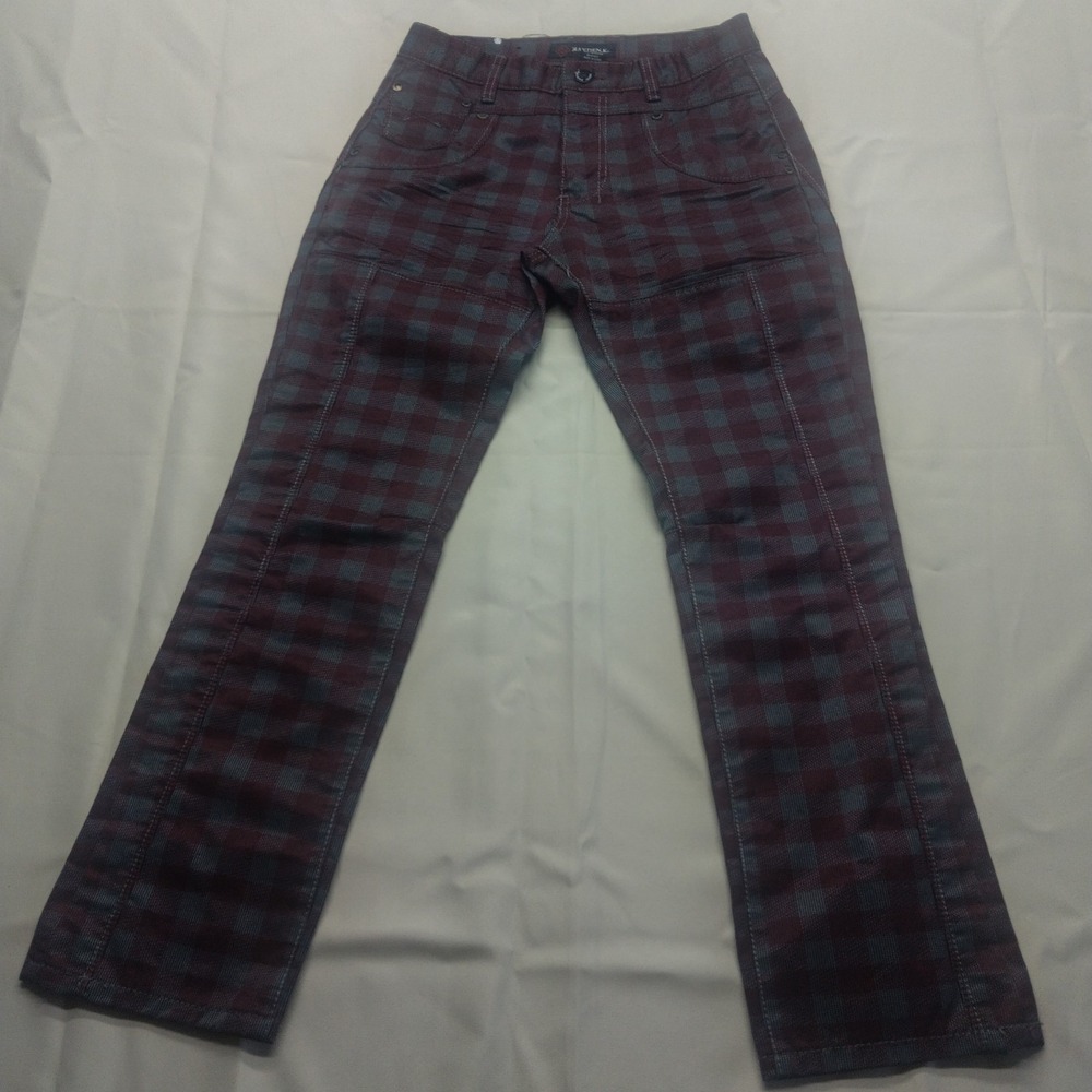 Kayden K California Plaid Pants Skinny Men 30x30 Excellent Condition